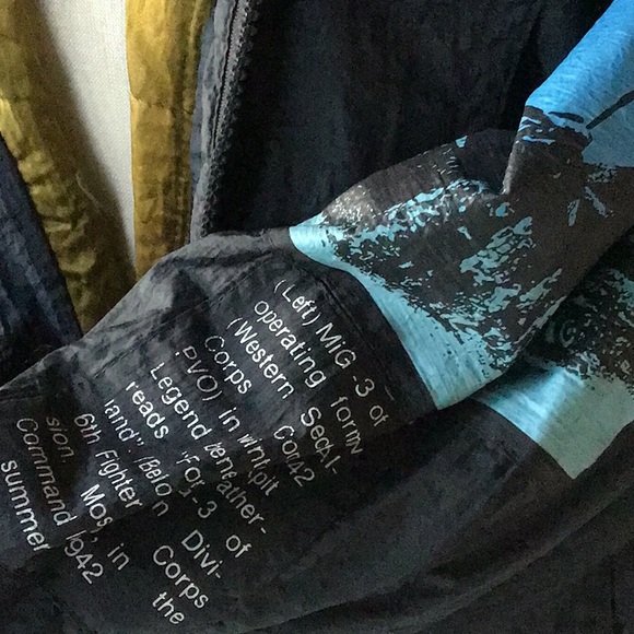 Vintage Carole Little Nylon Aviator Bomber Jacket M/ L - Picture 9 of 14